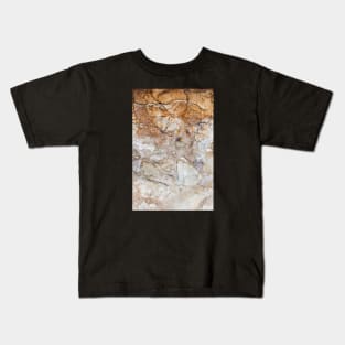 Orange Textured Erosion Kids T-Shirt